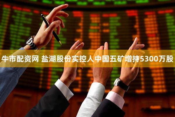 牛市配资网 盐湖股份实控人中国五矿增持5300万股