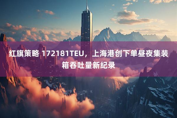 红旗策略 172181TEU，上海港创下单昼夜集装箱吞吐量新纪录