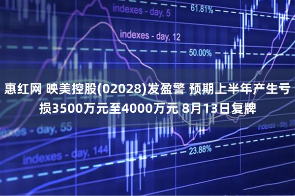 惠红网 映美控股(02028)发盈警 预期上半年产生亏损3500万元至4000万元 8月13日复牌