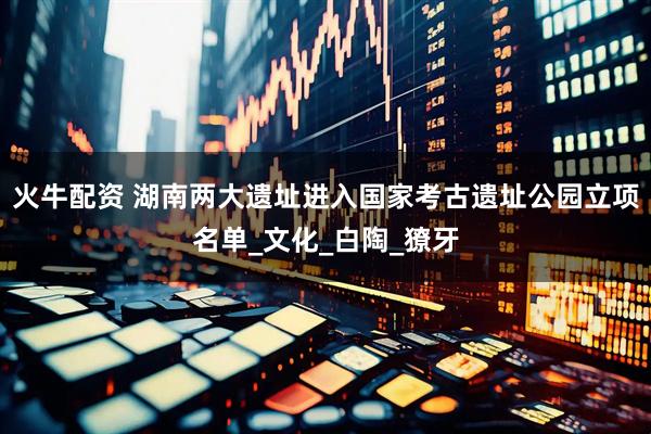 火牛配资 湖南两大遗址进入国家考古遗址公园立项名单_文化_白陶_獠牙