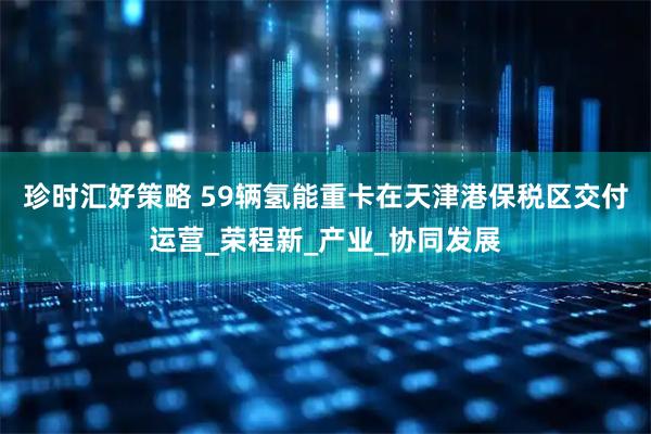 珍时汇好策略 59辆氢能重卡在天津港保税区交付运营_荣程新_产业_协同发展